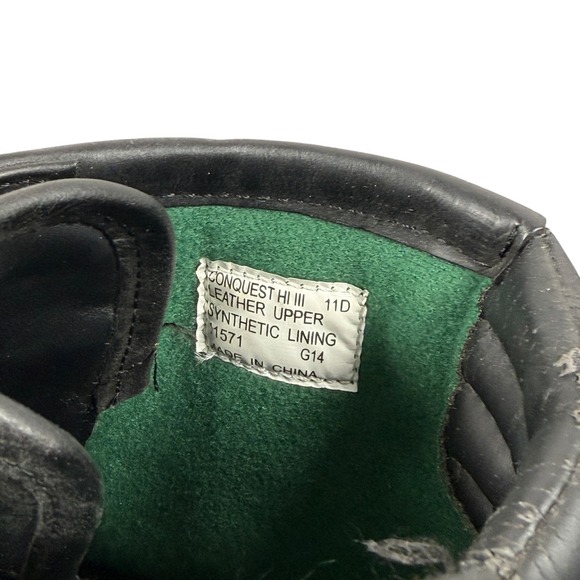 Polo Ralph Lauren Conquest Hi III Boots Mens 11D Black Leather Zip Buckle Duck main image 8